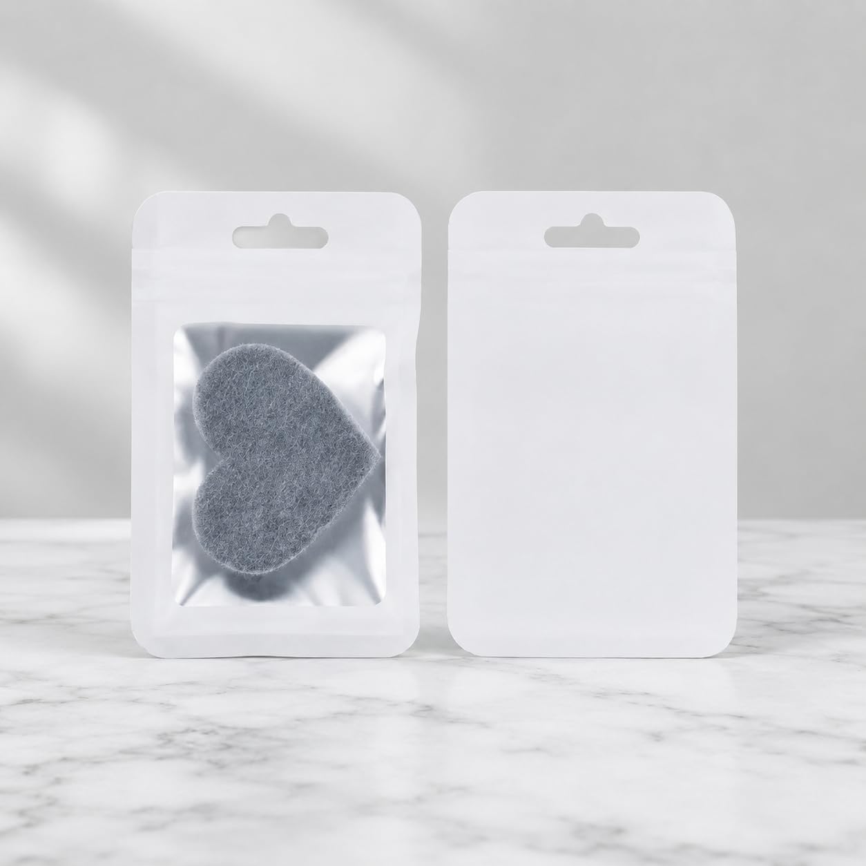 10Pcs Resealable Foil Zipper Bags, Clear Window Odor-Proof Food Storage Pouches for Snacks, Jewelry & Small Packaging