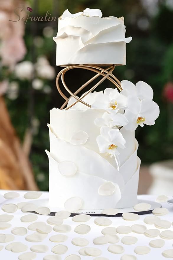 Serwalin 300pcs Silk Rose Petals Flower Petals for Weddings Ivory White Petals Fake Rose Petals Artificial Flower Petals for Wedding Proposal Flower Girl Basket Aisle Runner Bridal Shower