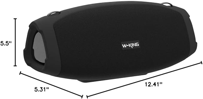 W-KING 120W Max Portable Speakers Bluetooth Wireless, IPX6 Waterproof Loud Bluetooth Speaker Boombox, Triple Passive Radiator/Subwoofer*2-70W Deep Bass/DSP/2 Pairing/42H/EQ/Party Large Outdoor Speaker