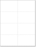 NextDayLabels - Blank Perforated Printable Cardstock, 8 Cards per Sheet, 125# tag - for laser and inkjet printer, 4-1/4" x 2-3/4" Each Card - 800 Cards - made in the USA