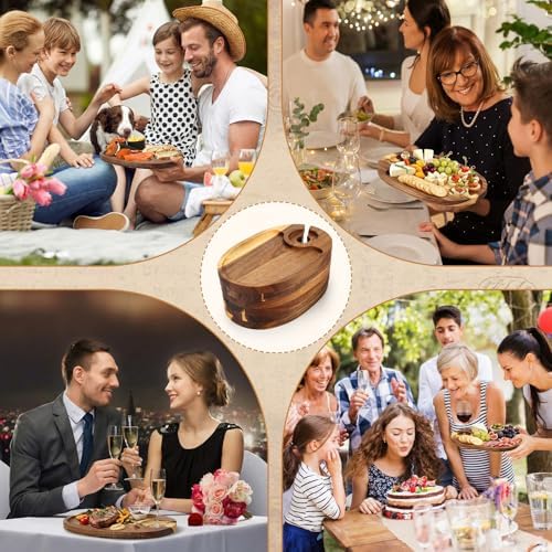 silifine 6 pcs wine appetizer plates with wine on a desk or shelf