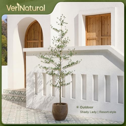 verinatural 6ft shady lady faux tree, artificial black, view 9
