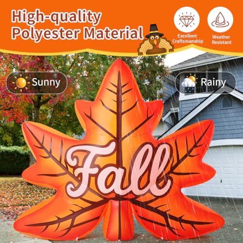 goosh 8.6 ft thanksgiving inflatables decorations outdoor blow showing dimensions