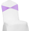 VDS Pack of 300 PCS | Lavender | Spandex Chair Sashes Bows Without Buckle | Stretch Elastic Banquet Universal Folding Chair Band Tie with for Wedding Party Conference Celebration Event Decoration