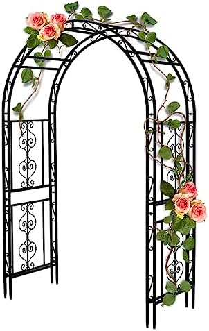 teabelle metal garden arbor trellis, black arch for, main product view