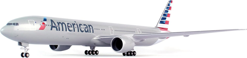 daron skymarks skr715 american 777-300 new livery airplane on a desk or shelf
