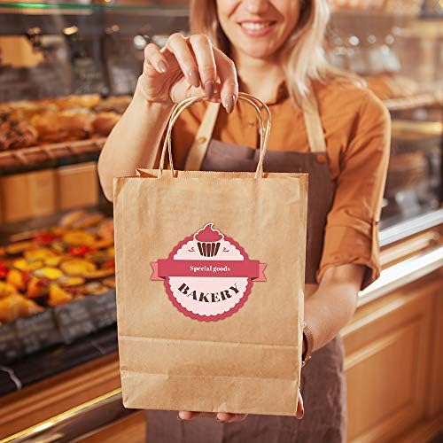 BagDream Gift Bags 8x4.25x10.5 100Pcs Brown Paper Gift Bags with Handles Bulk for Wedding, Party Favor, Grocery, Shopping, Retail, Merchandise Medium Kraft Paper Sacks