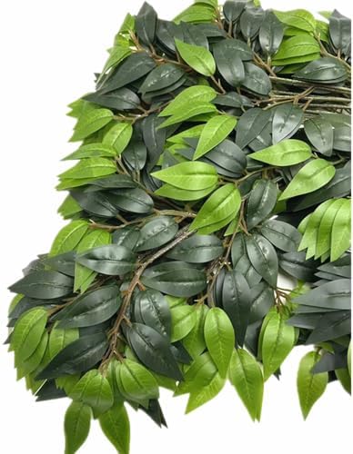 artificial olive leaves green foliage stems waterproof for, close-up detail