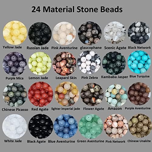 6mm natural round stone beads real gemstone beading shown in use