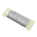 HAHIYO 22Gauge Silver Flexible Floral Wire - 1 Roll, 38 Yards (115 Feet) for Crafts, Christmas Wreaths, Tree & Flower Arrangements, Wedding DIY