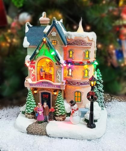 moments in time vintage custom candlemaker christmas village, package contents