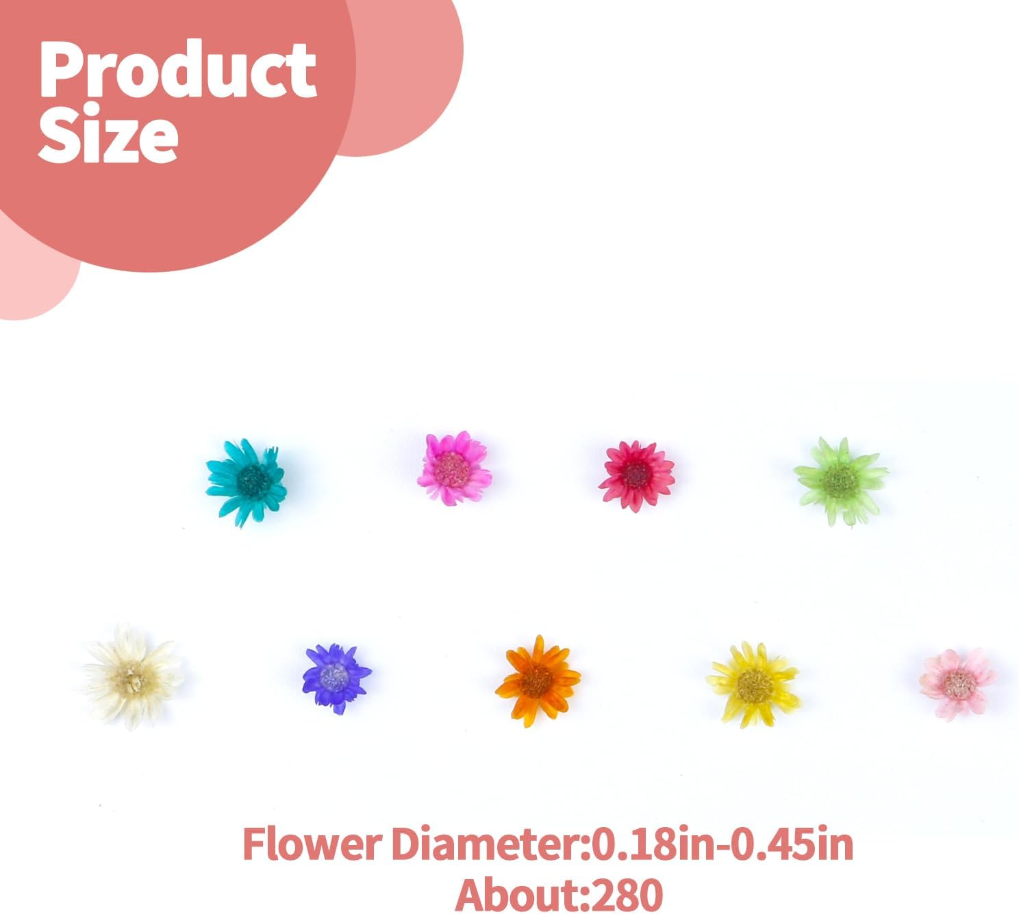 300 PCS Mini Dried Flowers for Resin, Small Dried Flowers for Crafts, Mini-Dried Flower Bulk for Resin Art, Jewelry, Candle Making, Soap Making and DIY Crafts