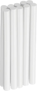 HARFINGTON 10pcs Hot Glue Sticks 0.28" Dia x 3.94" Long EVA Mini Hot Melt Adhesive Glue Stick for Hot Melt Gun Wood Plastic Glass Flowers Fabrics Foam, White
