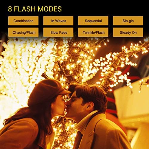 quntis 164ft 2000 led cluster christmas lights showing dimensions