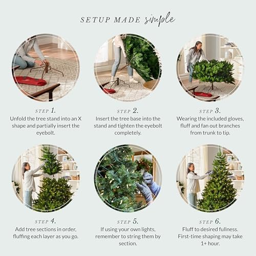 balsam hill 6.5ft unlit classic blue spruce on a desk or shelf