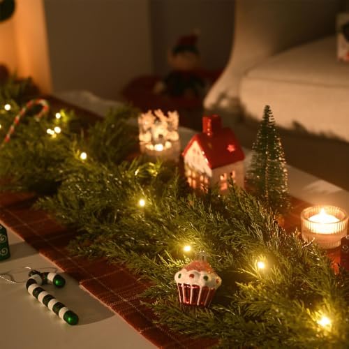 valery madelyn 6ft artificial norfolk pine christmas garland showing dimensions