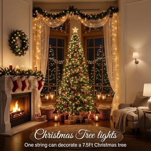 jmexsuss 168ft 600 led christmas lights outdoor waterproof, side view