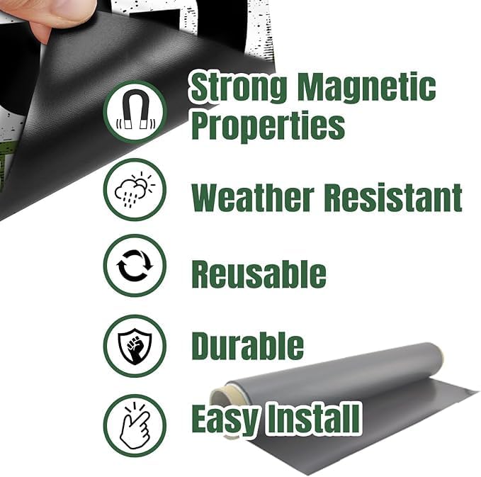 KETABAO – 9" Rectangle Photo Magnets for Refrigerators, Cars and Offices – Customizable Magnetic Decor