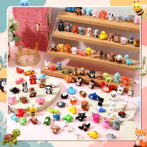 watersay 100 pcs animals 3d silicone focal beads, package contents
