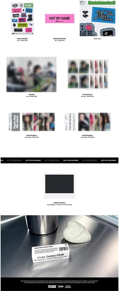 ILLIT [1st Single Album NOT CUTE ANYMORE](NOT CUTE VER.) + 3 Extra Photocards...