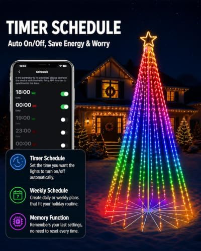 7ft outdoor christmas tree with lights, diy light on a desk or shelf