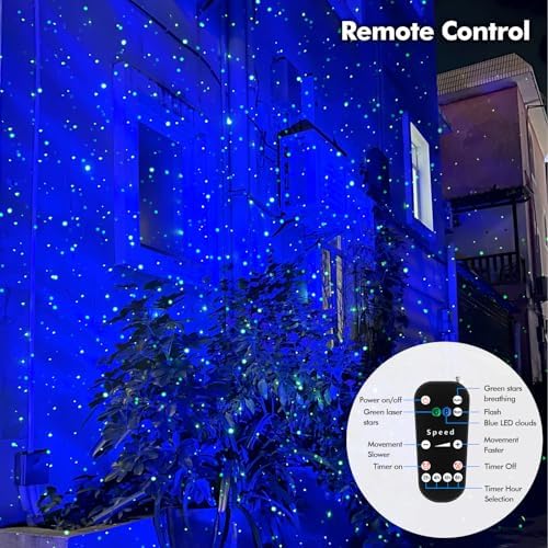 firefly garden lights laser star projector, outdoor decorative, side view