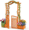 happygrill 83" garden arbor with gate & 2, main product view
