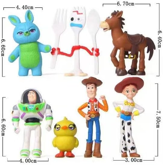 FOR Toys Cake Topper Figures Set 7Pcs Cartoon Cake Decorations for Party Supplier Birthday