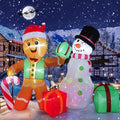 coolwufan 6 ft christmas decorations outdoor inflatables gingerbread, main product view