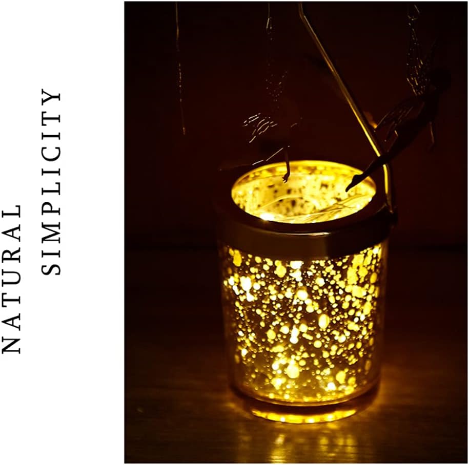 Christmas Candle Holders，Rotating Candlestick，Gold Starlight Glass Candle Holder,Restaurant Wedding Christmas Thanksgiving Wedding Anniversary Table Decoration (Christmas Tree)