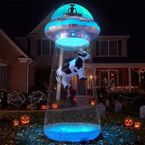 joiedomi 9 ft tall halloween inflatable ufo outdoor, main product view