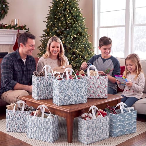 chinese extra large christmas gift bags bulk on a desk or shelf