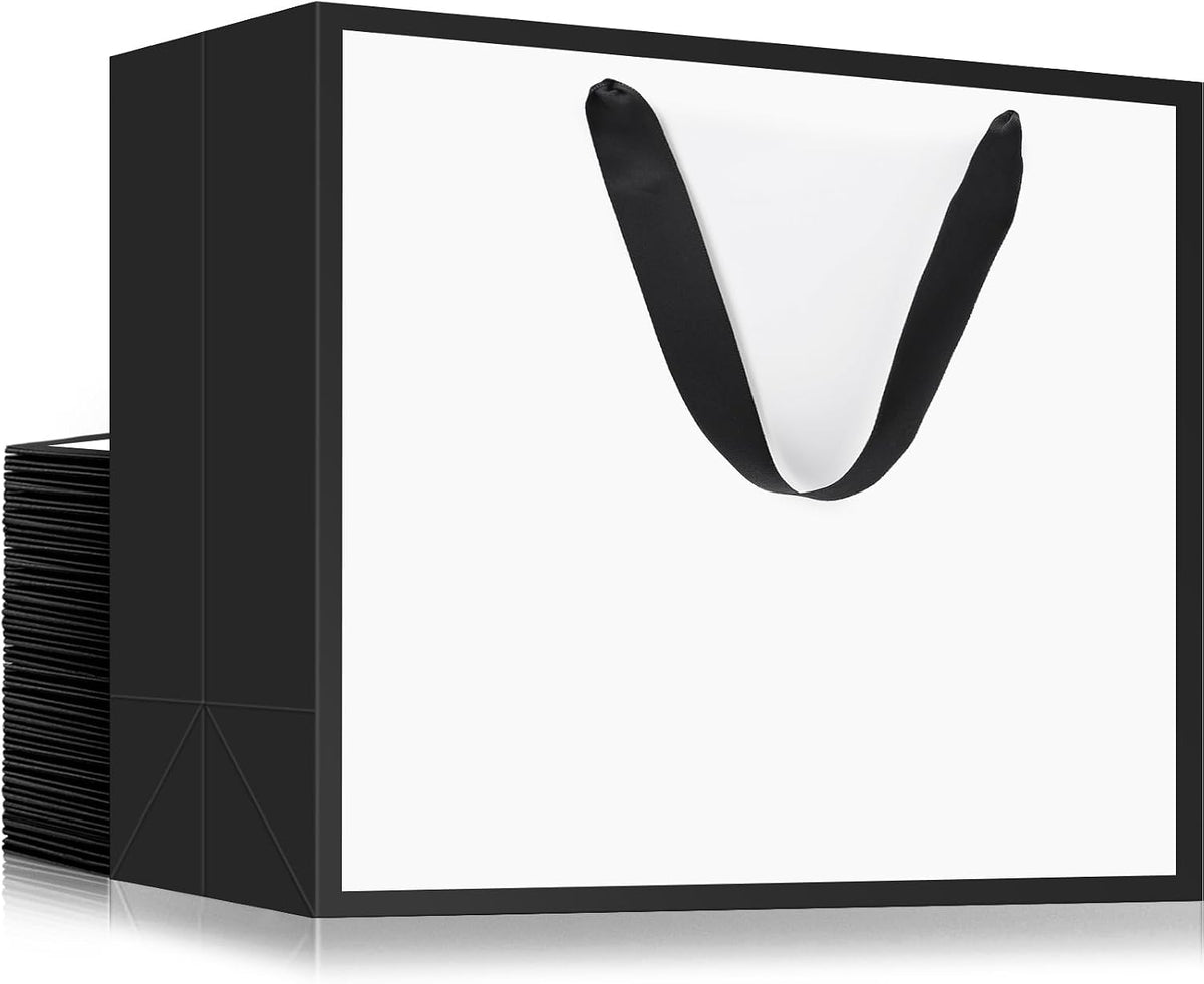 eusoar large gift bags with handles, 25pcs 16"x6"x12", main product view