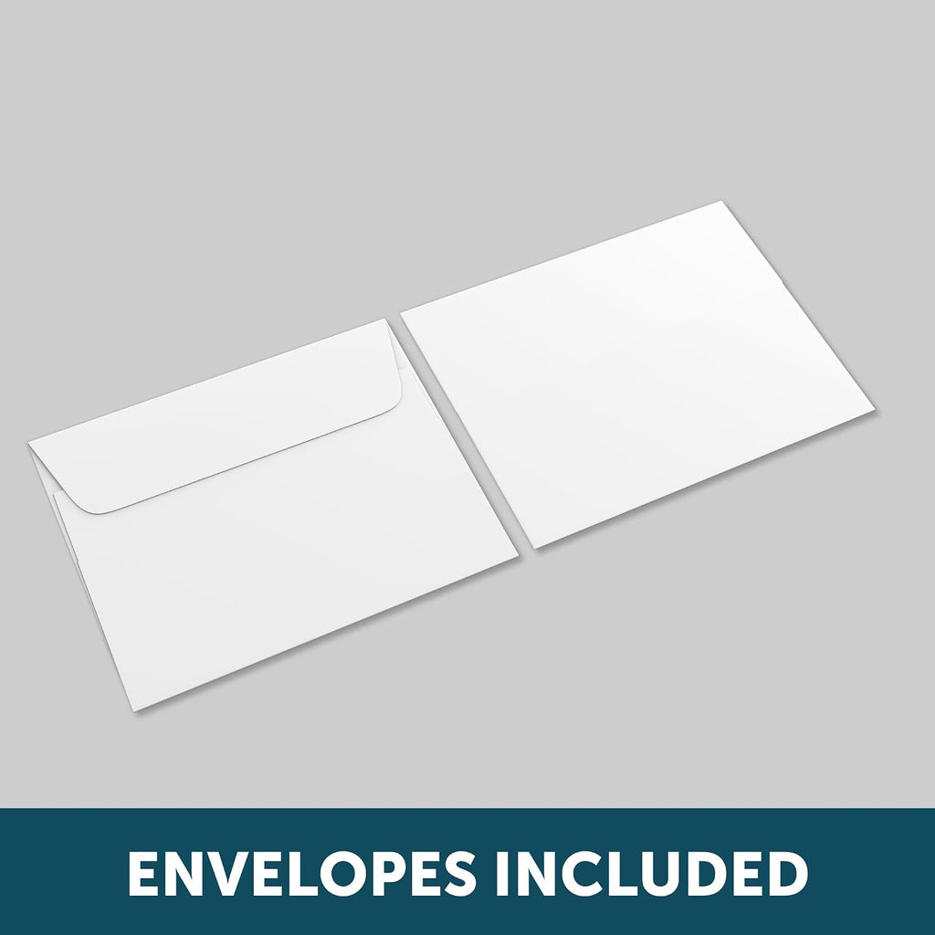 Custom Invitations - 15 to 200 Cards with Envelopes - 5" x 7" - 18pt Cardstock - Personalized Invites for Birthdays, Baby Showers, Weddings, Save the Dates, Thank You Cards, Graduation Parties, Announcements (Rounded Corners)