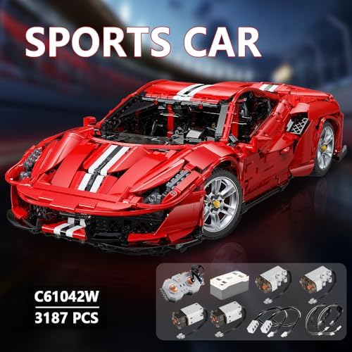 cada master c61042w super car building kit, moc shown in use