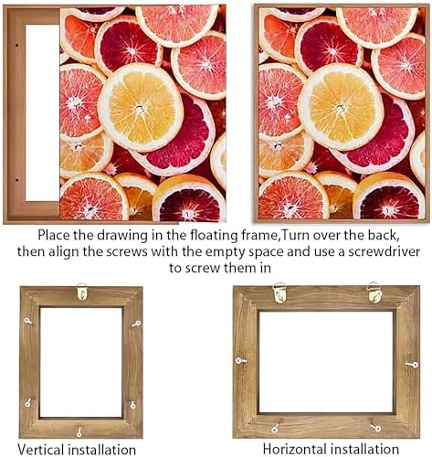 floating frames for canvas, wood-look frames for 1.25" on a desk or shelf