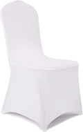 Peomeise 50pcs Stretch Spandex Chair Cover for Wedding Party Dining Banquet Event (White, 50)