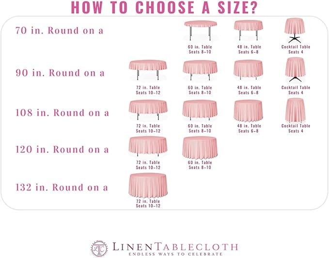 LinenTablecloth Round Polyester Tablecloth, 90-Inch, Gold