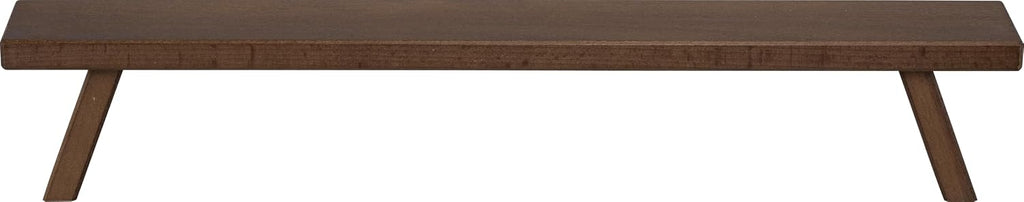 WEIGLA – Candle Arch Stand from the Ore Mountains | Brown | Erzgebirge Wooden Window Sill Riser | Decorative Beechwood Base for Christmas Candle Arches | Podium for Light Arch | 45 x 7.5 x 11 cm
