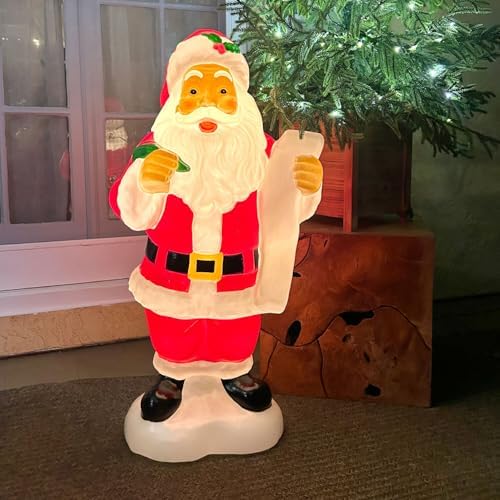 fraser hill farm 33” santa holding list blow, view 10