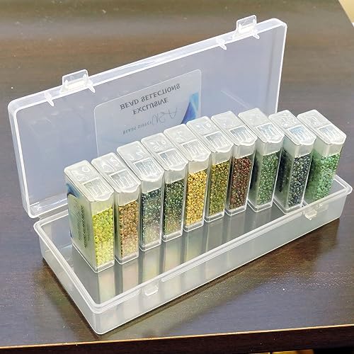 set of 10 colors - miyuki size 11/0, package contents