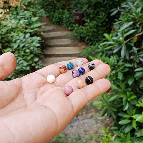 8mm stone beads kit for jewelry making 230pcs showing dimensions