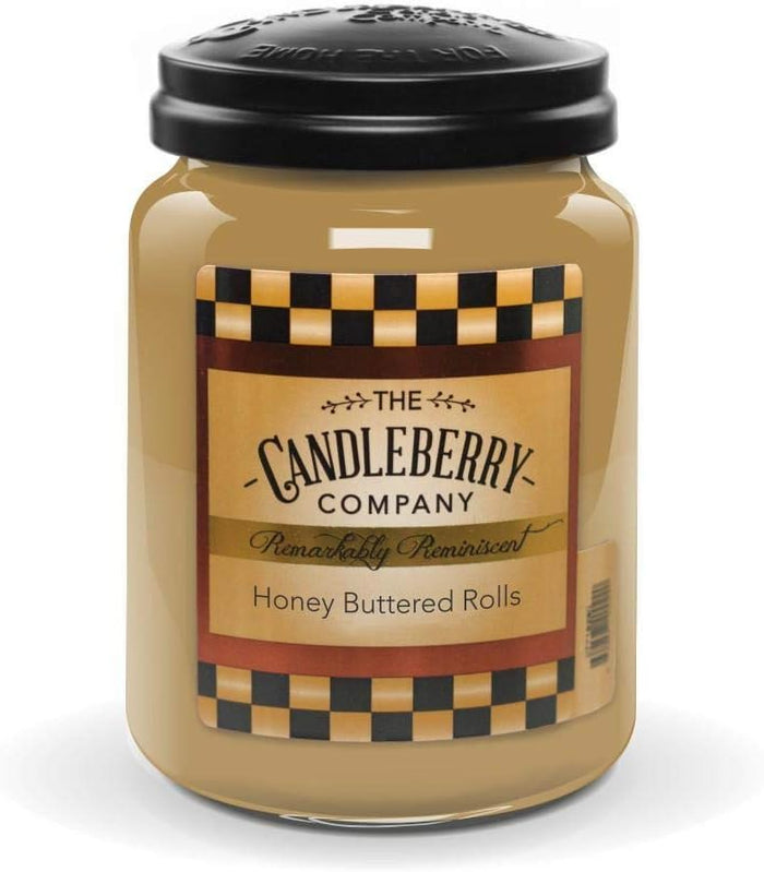 Candleberry Candles | Honey Buttered Rolls Candle | Best Candles on The Market | Hand Poured in The USA | Highly Scented & Long Lasting | Large Jar