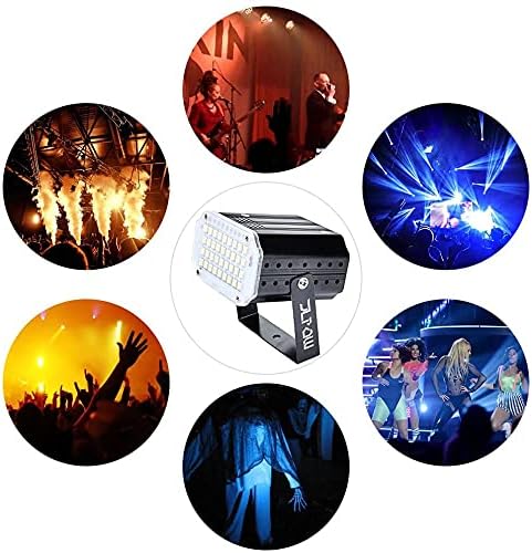[2-Pack] JLPOW Halloween Mini White Strobe Light, Super Bright 36 LED Strobe ...