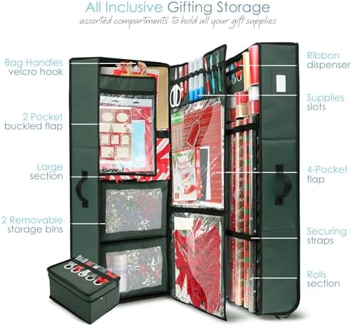 hearth & harbor holiday storage with extra 2 shown in use