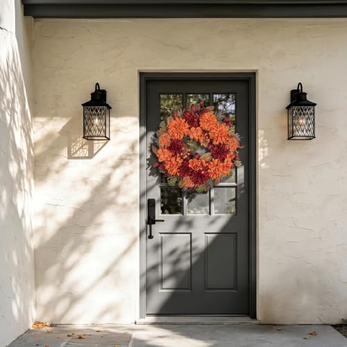 artgar fall wreaths for front door - 24, side view
