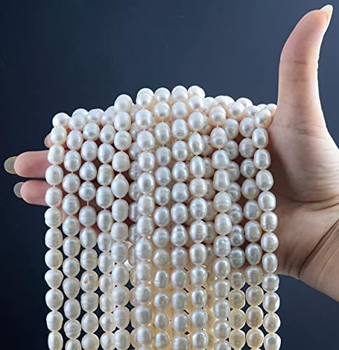pearls beads for jewelry making 100pcs 9-10mm natural, close-up detail