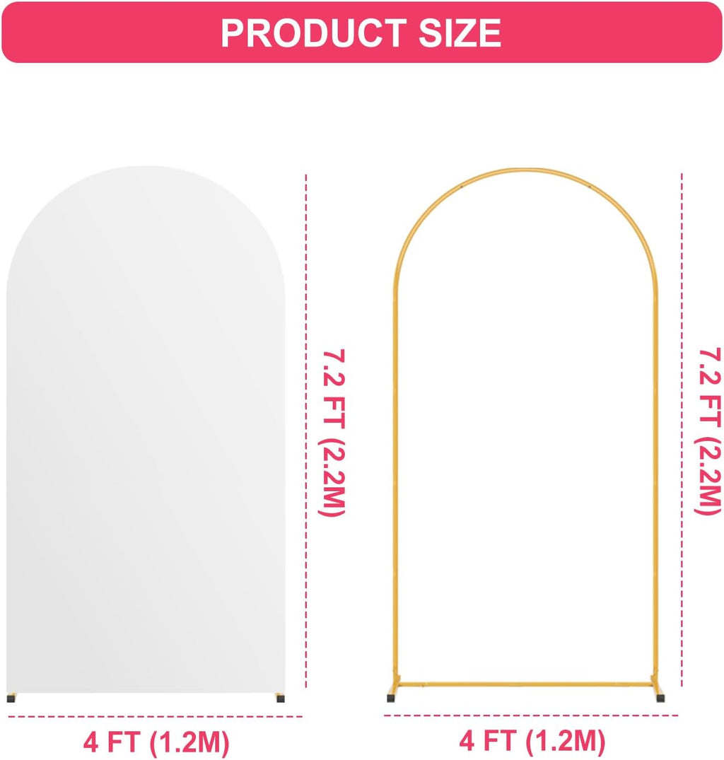7.2ft arch backdrop stand and white cover set,balloon, close-up detail