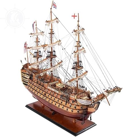 old modern handicrafts exclusive edition hms victory collectible, close-up detail