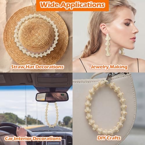jutom 100 pcs puakenikeni flower beads hawaiian for on a desk or shelf